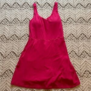 Aerie Offline Hot Pink Tennis Dress Built In Shorts Size Small Athletic Dress